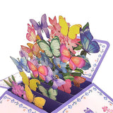 Tarjeta de regalo de mariposas