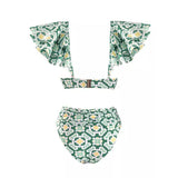 Conjunto de bikini de flores