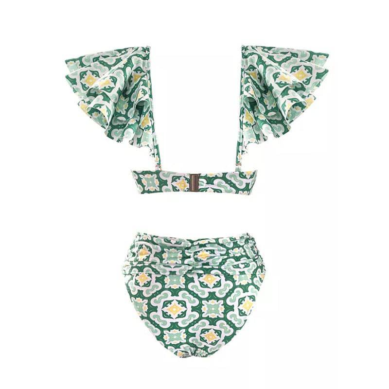 Conjunto de bikini de flores