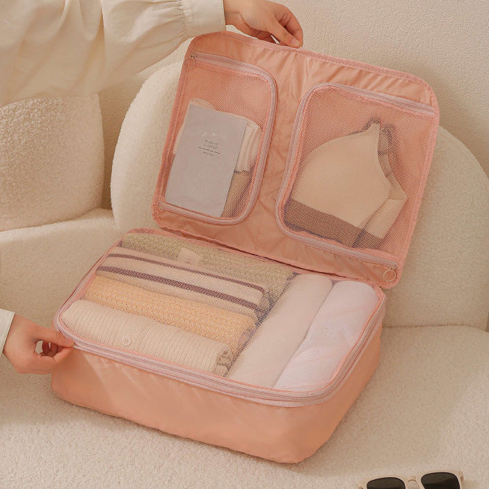 Bolsa de viaje plegable con separadores de malla