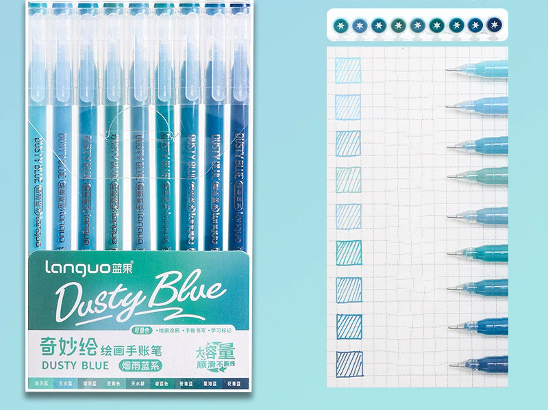 Set de 9 lapiceros de gel de colores - Dressygt