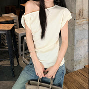 Blusa holgada con hombro caído - Dressygt