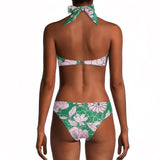 Traje de baño con estampado de flores