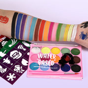 Paleta de pintura facial de 12 colores