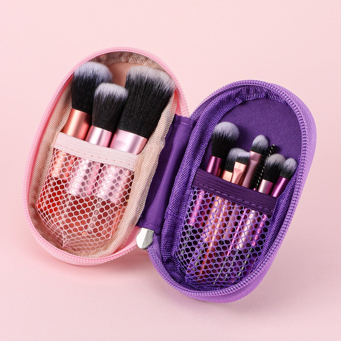 Set de 10 mini brochas de maquillaje con estuche - Dressygt