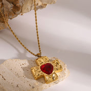 Collar con dije de cruz - Dressygt