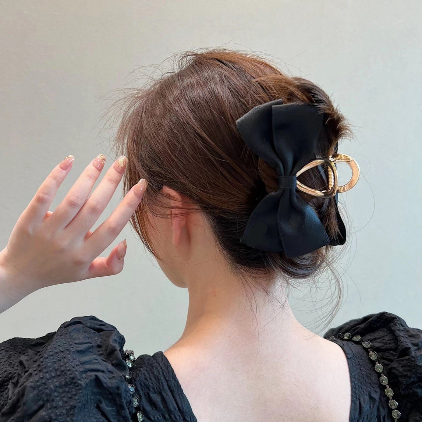 Gancho para cabello con diseño de moño