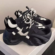 Tenis chunky negros estilo urbano - Dressygt