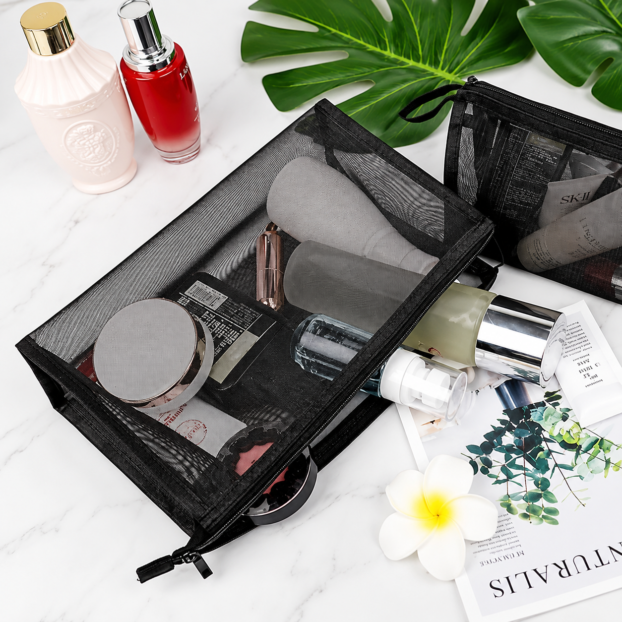 Cosmetiquera de malla con cierre - Dressygt