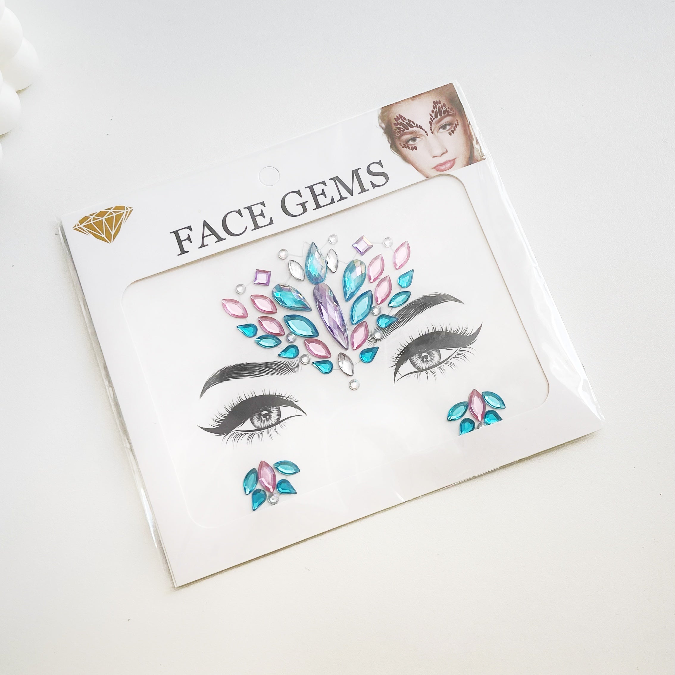 Sticker de gemas para rostro