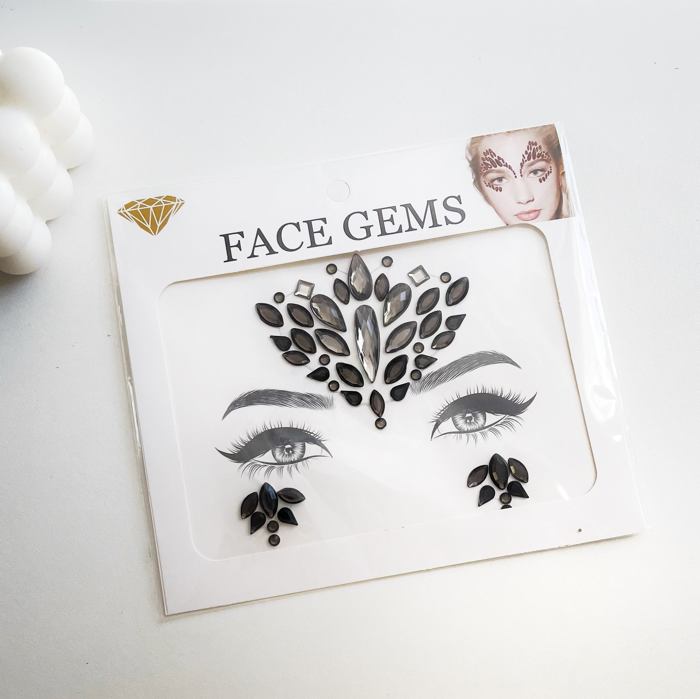 Sticker de gemas para rostro