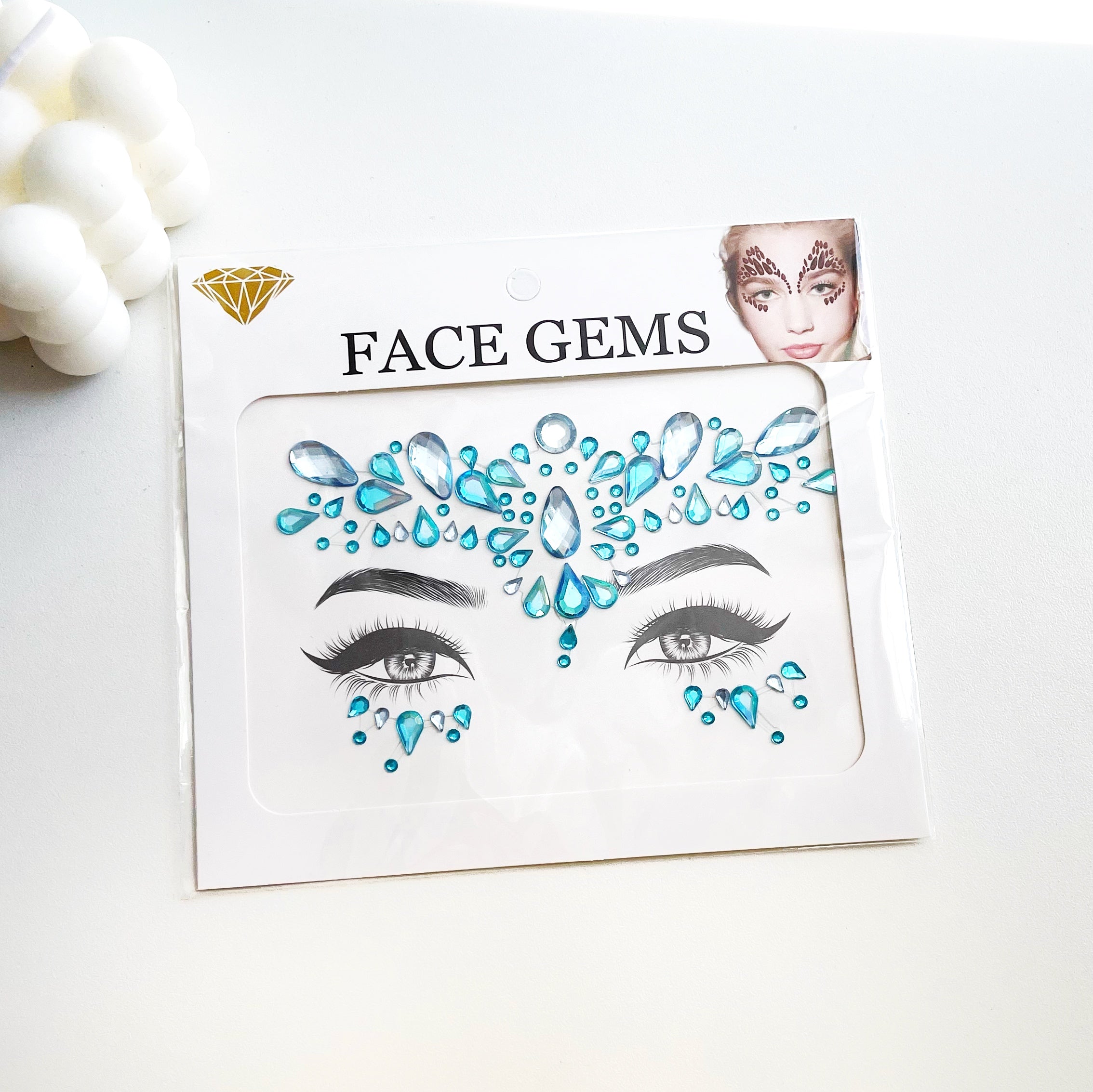 Sticker de gemas para rostro