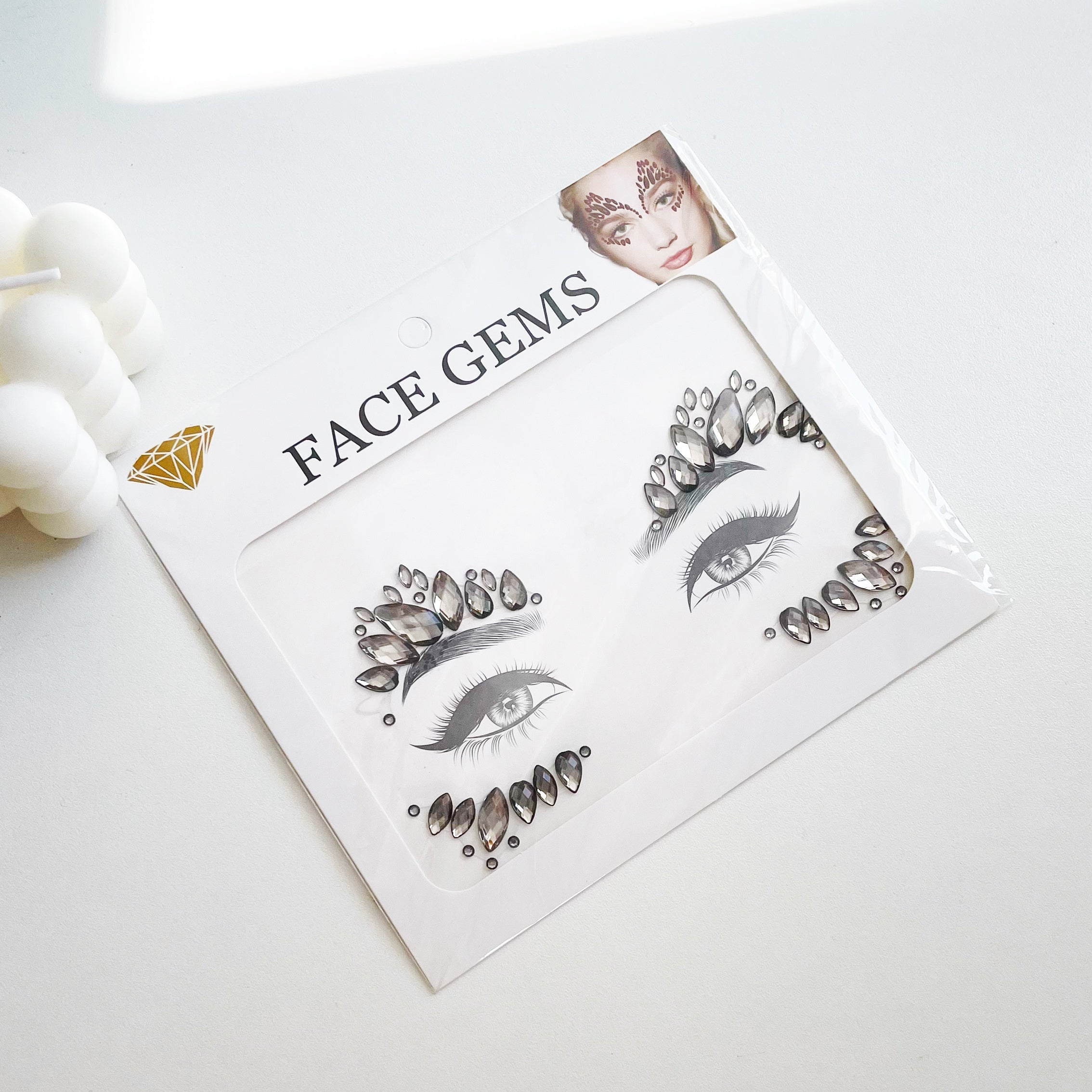 Sticker de gemas para rostro