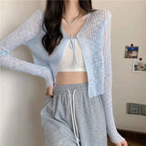 Blusa camisera semi-trasparente