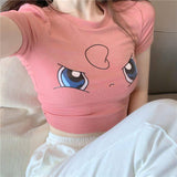 Crop top "pokemon "