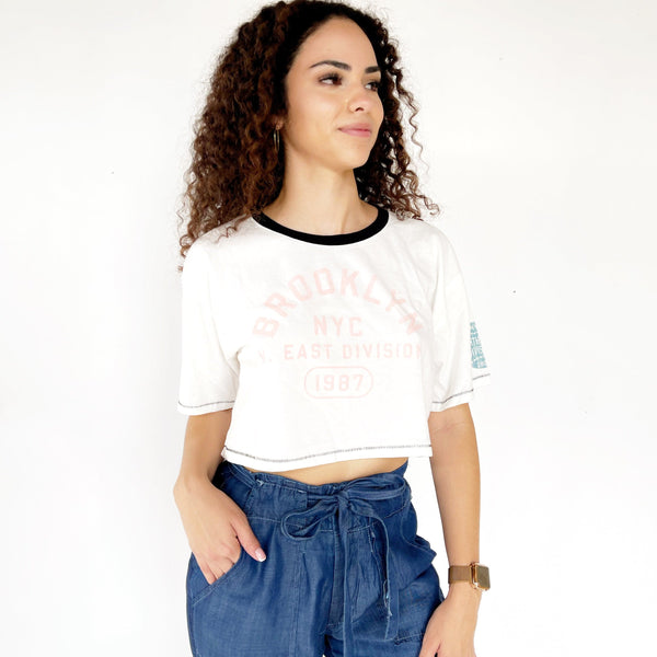 Crop top corto oversize