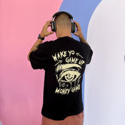 Camisa negra gráfica Oversize