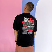 Camisa negra gráfica Oversize