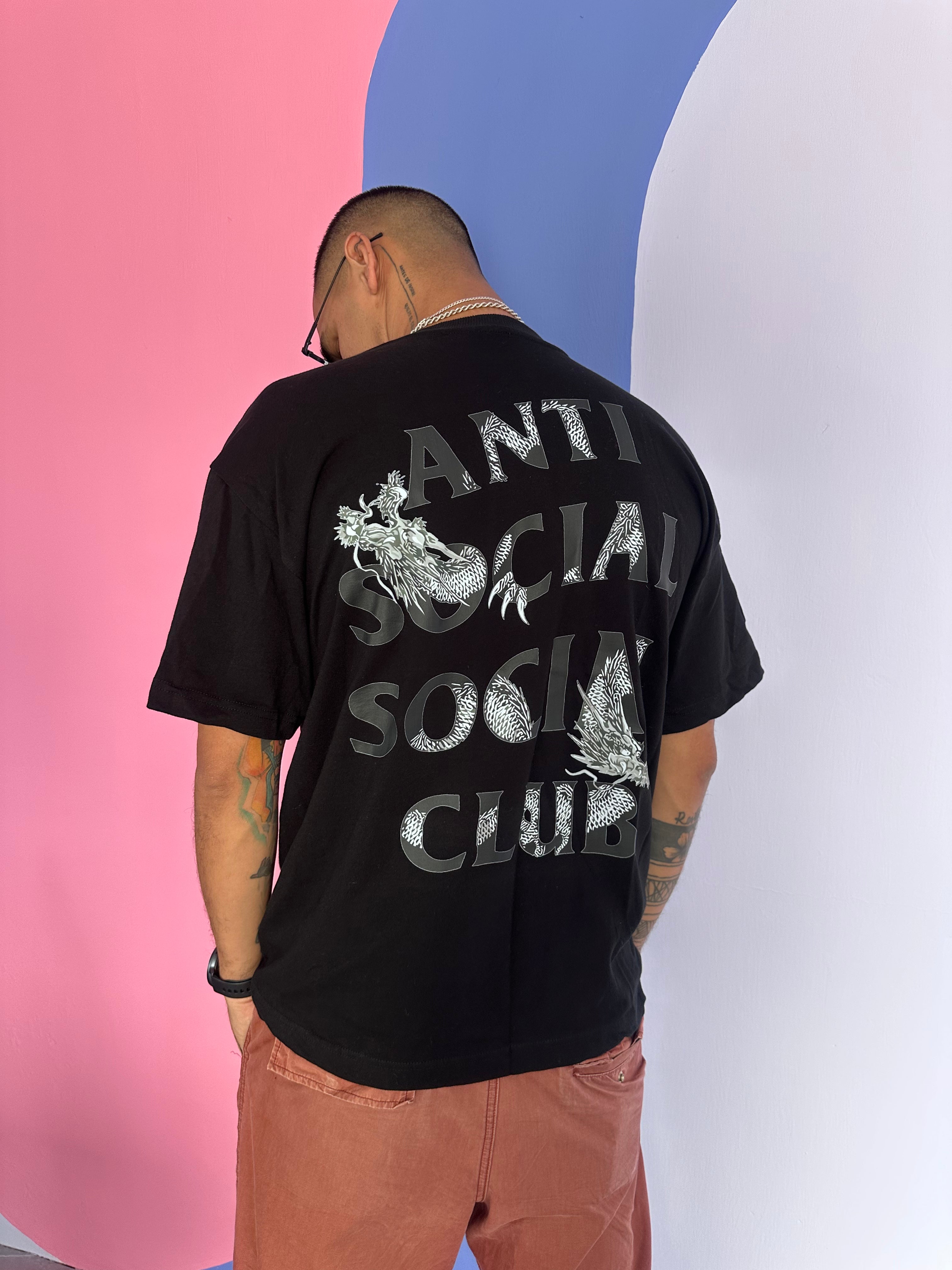 Camisa negra gráfica Oversize