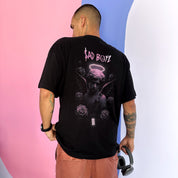 Camisa negra gráfica Oversize