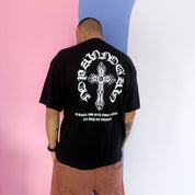 Camisa negra gráfica Oversize