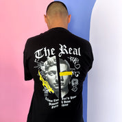Camisa negra gráfica Oversize