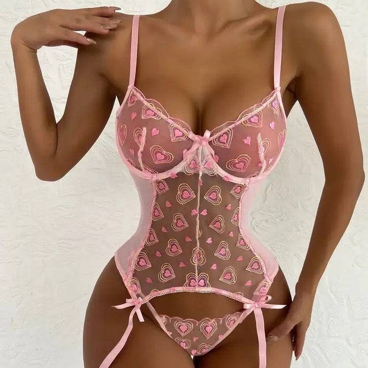 Lencería rosa