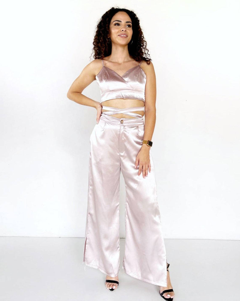 Conjunto de  pantalón palazzo y top