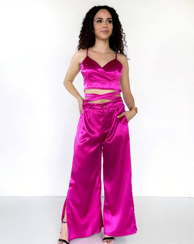 Conjunto de  pantalón palazzo y top