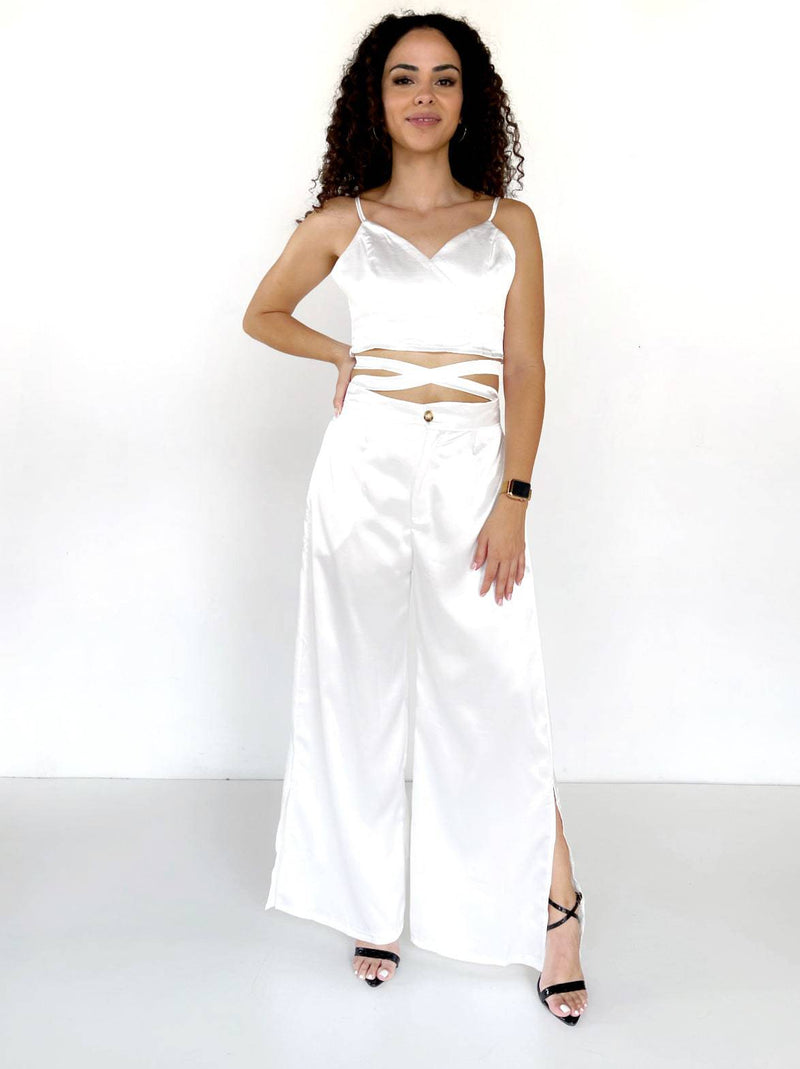 Conjunto de  pantalón palazzo y top