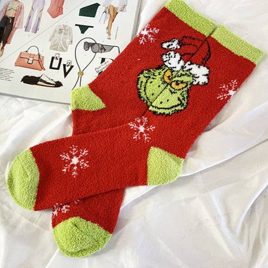 Calcetas altas navideñas