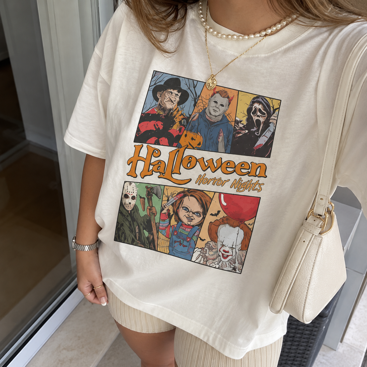 Playera con estampado de Halloween - Dressygt