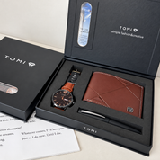 Set de reloj TOMI para hombre con billetera y lapicero - Dressygt
