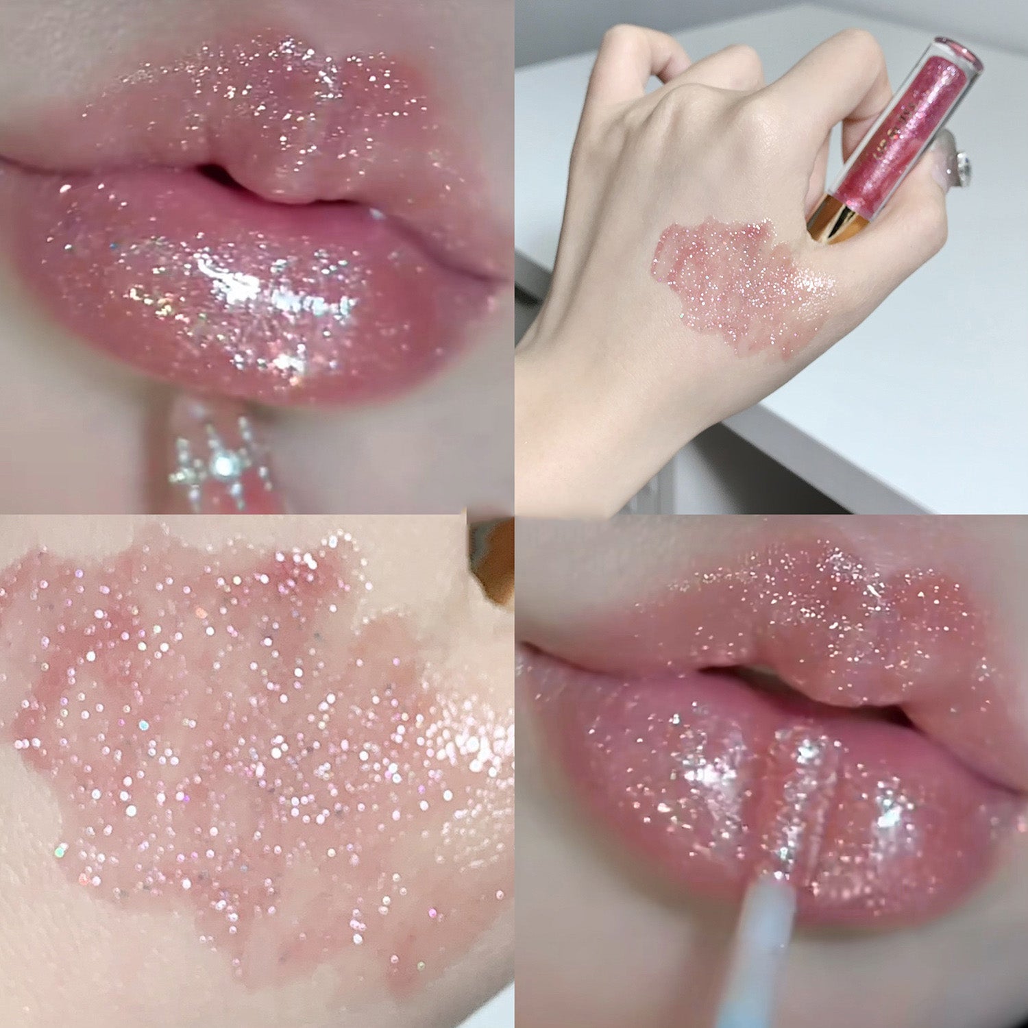 Lip gloss con glitter efecto cristal - Dressygt