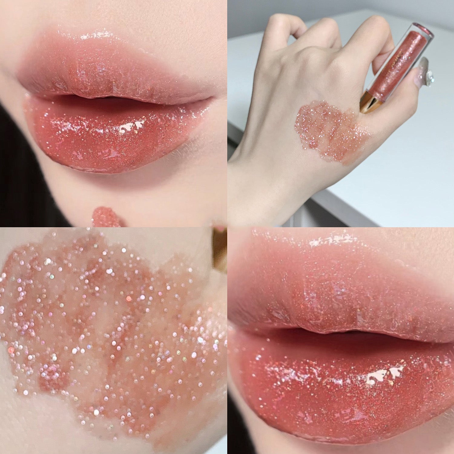 Lip gloss con glitter efecto cristal - Dressygt