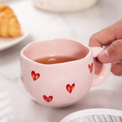 Taza de cerámica con corazones - Dressygt