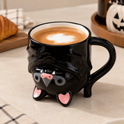 Taza con diseño de murciélago