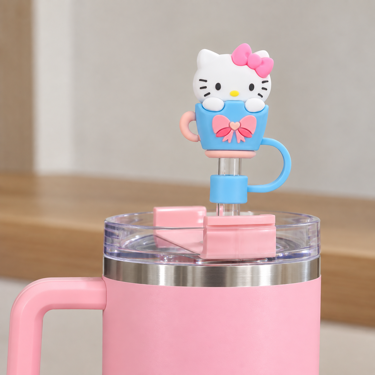 Protector de pajilla de Hello Kitty
