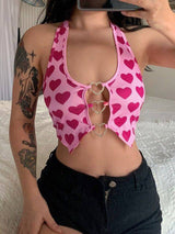 Top fancy de corazones