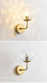 Lámpara de pared transparente