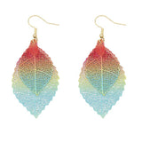 Aretes de hoja