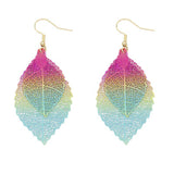 Aretes de hoja