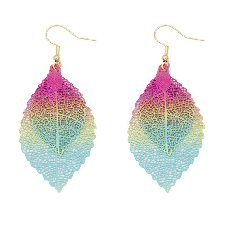 Aretes de hoja