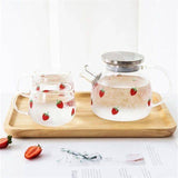 Set de tetera cute de fresas
