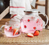Set de tetera cute de fresas