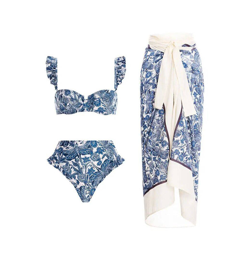 Conjunto de bikini con salida de baño