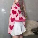 Cárdigan de corazones