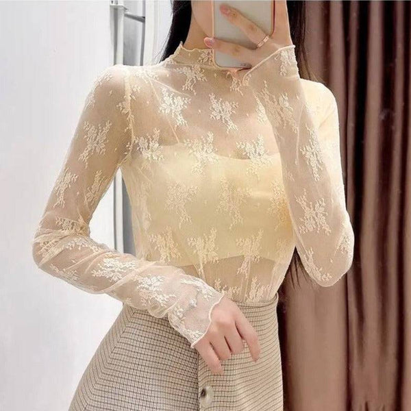 Blusa semitransparente