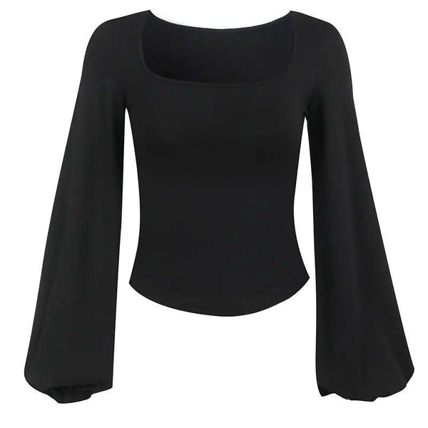 Blusa de manga campana