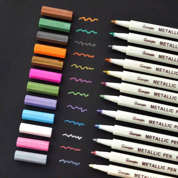 Bolígrafos colores metalicos